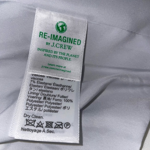 J.Crew Factory Two-button blazer Color White BO097 Size 00Petite - Picture 11 of 15